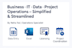 manage your business, IT, data, and project operations efficiently