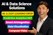 do machine learning, deep learning, ai and data science projects