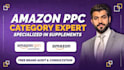 optimize and manage supplements category amazon PPC ads