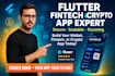 build a flutter or flutter bases fintech, mobile, wallet and crypto app