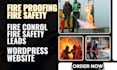 generate fireproofing, fire control, fire industrial, fire safety leads website