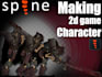 rig and animate a 2d game character in spine2d