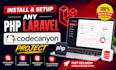 install and setup any PHP laravel codecanyon project