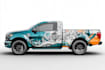 creative custom car wrap, van wrap, truck wrap, trailer wrap