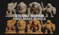 repair and fix your stl, obj files for perfect 3d printing