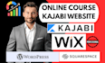 design online course landing page course creation elearning ebook kajabi website