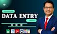 be your professional data entry operator