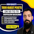 do provide guest posts on high dr sites with dofollow backlinks