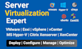 setup virtualization  vmware, esxi, vsphere, hyperv,  citrix