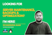 provide server maintenance, monitoring, security, and optimization monthly