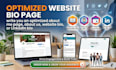 write you an optimized about me page, about us, website bio, or linkedin bio