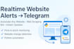 automate any website with web scraping bot that deliver real time telegram alert