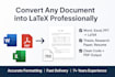 convert any document into latex