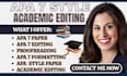 proofread edit and format your academic paper in apa 7 style