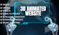do 3d animation website development, r3f gsap webgl opengl webar threejs website