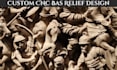 custom cnc bas relief stl dxf obj 3d engraving  carving design