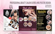 do professional beauty salon flyer and poster