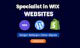 design wix website and redesign a business wix website