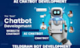 ai chatbot, chatbot development,custom ai chatbot, telegram bot, website chatbot