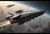 illustrate a sci fi and spaceship design