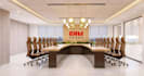 renovate modern office interior,commercial space, cgi reception,desk walkthrough
