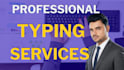 provide professional typing and data entry services
