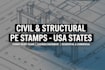 do civil and structural engineering with pe stamps in ca, fl, ga, sc, nc, il