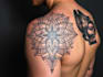 create sleeve tattoo design in geometric style