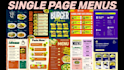 make single page custom menus