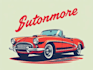 retro automotive tshirt, car show design