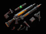 design creative concept art of weapons and items
