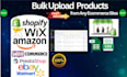 do bulk uploading on ecommerce site