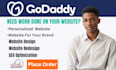 design a stunning godaddy website for your business or brand develop godaddy
