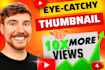 design viral and minimalist youtube thumbnail with 6 hour express delivery