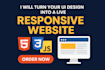 turn your UI design into a live interactive website