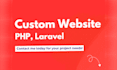develop robust PHP laravel application with admin panel