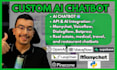 develop ai chatbot website with llm openai langchain manychat voiceflow pinecone