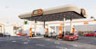 visualize  gas station render,exterior design,mini mart,site plan,boutique store