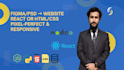 convert figma or PSD designs into react or HTML CSS websites