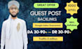 provide SEO guest post backlink packages with high da dr 1000 website