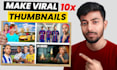 design high CTR irl,sports thumbnails that get clicks