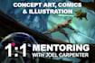 mentor you 1 on 1 in character design, concept art or comics