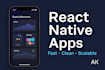 design and develop a react native mobile app