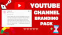 create professional youtube channel branding full pack