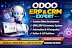 build odoo erp crm, ai saas app, python mvp, web app, llm, hrm, inventory system