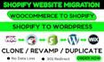 shopify store migration wordpress to shopify woocommerce to shopify migration
