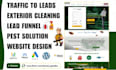 generate removal leads lawn exterior apartment cleaning pest solution website