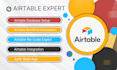 customize airtable databases,write formulas, automate workflow,softr integration