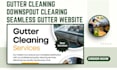 design a modern gutter cleaning downspout clearing seamless gutter website