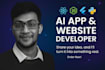do custom ai app, chatbots and desktop app for you business